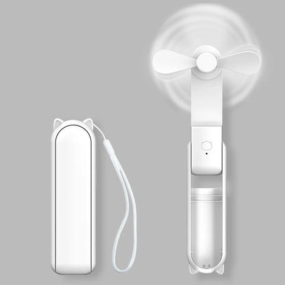 Tragbarer Wiederaufladbarer Ventilator | 3 Geschwindigkeiten, Faltbar und Powerbank