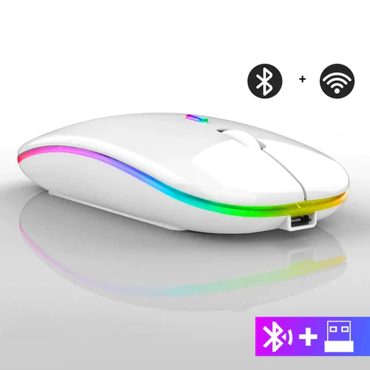 Zelara™ Kabellose LED-Maus | Wiederaufladbare Bluetooth-Maus