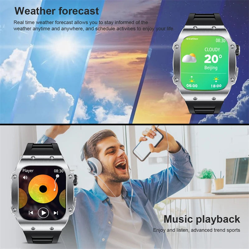 Zelara NEU Bluetooth Talk Wasserdichte Smartwatch AK65