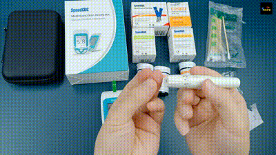 Multifunktionaler Analyzer Heimcholesterin-Testkit mit Lanzetten Harnsäuremessgerät Blutzuckermessgerät