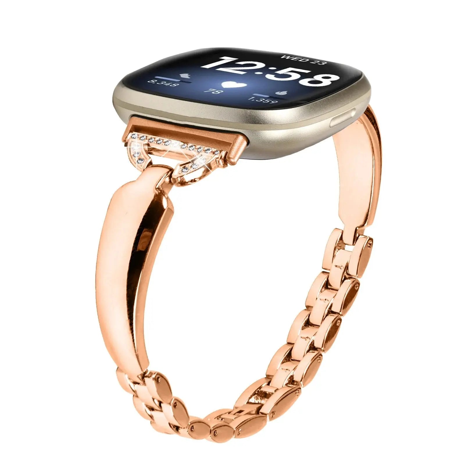 Steel Blossom Crystal Band für Fitbit Versa 3 | Fitbit Versa 4 | Fitbit Sense