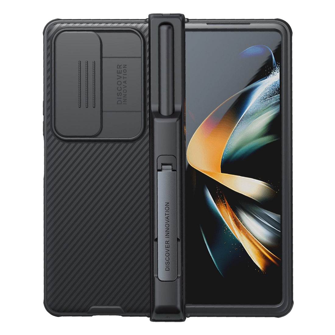 CamShield Pro Slide Kamera-Telefonhülle mit Ständer und S-Pen-Tasche für Samsung Galaxy Z Fold