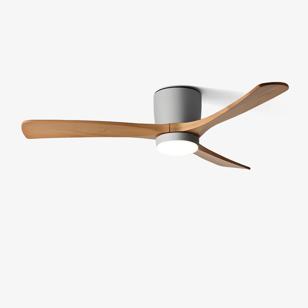 Nordic Holzbodenventilator mit Licht 42/48 Zoll mit LED für Wohnzimmer &amp; Schlafzimmer Beleuchtung
