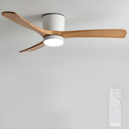Nordic Holzbodenventilator mit Licht 42/48 Zoll mit LED für Wohnzimmer &amp; Schlafzimmer Beleuchtung