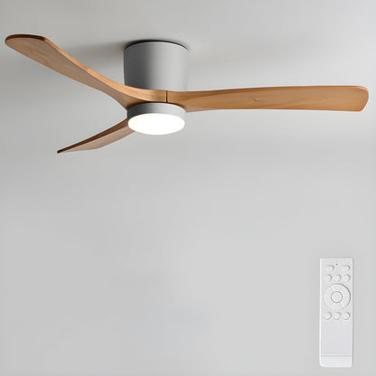 Nordic Holzbodenventilator mit Licht 42/48 Zoll mit LED für Wohnzimmer &amp; Schlafzimmer Beleuchtung