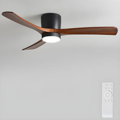 Nordic Holzbodenventilator mit Licht 42/48 Zoll mit LED für Wohnzimmer &amp; Schlafzimmer Beleuchtung