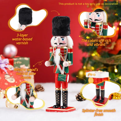 Nussknacker Soldat | Holzfigur Erzgebirge 30 cm Vintage