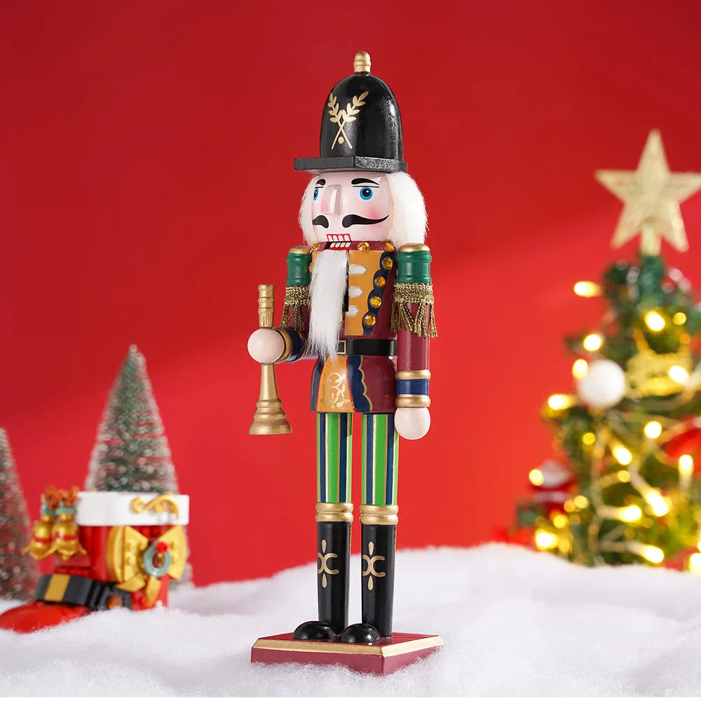 Nussknacker Soldat | Weihnachtsdekoration 30 cm Holz Bunt