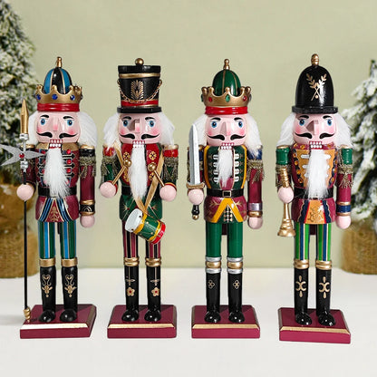 Nussknackerfigur | Klassische Weihnachtsdekoration aus Harz