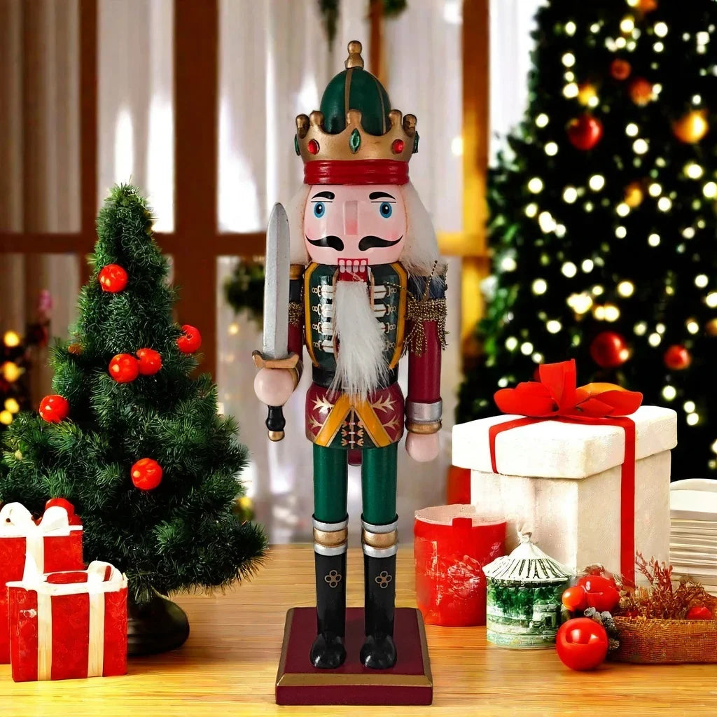 Nussknackerfigur | Klassische Weihnachtsdekoration aus Harz