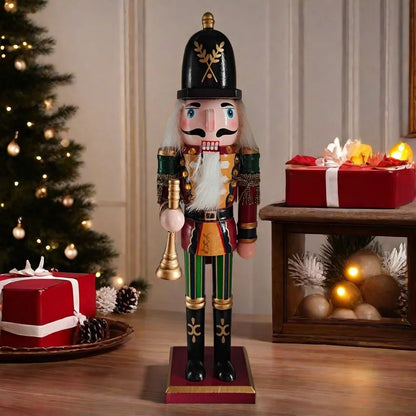 Nussknackerfigur | Klassische Weihnachtsdekoration aus Harz