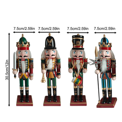 Nussknackerfigur | Klassische Weihnachtsdekoration aus Harz