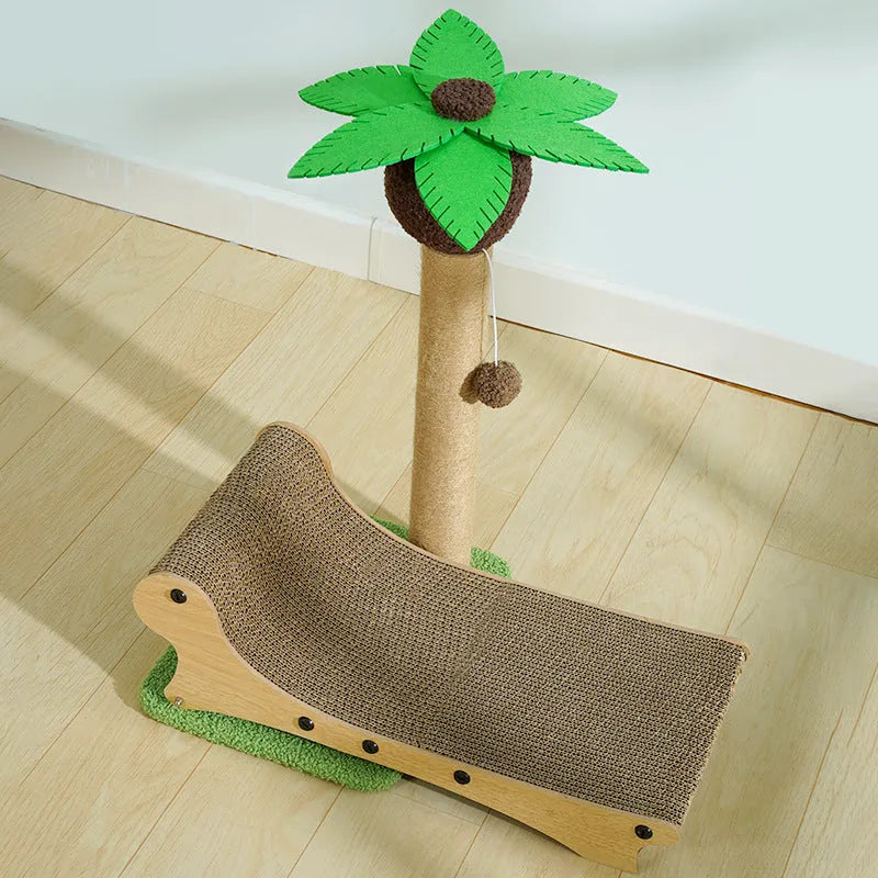 RelaxInsel – Tropischer Kratzbaum mit Lounger für entspannte &amp; aktive Stubentiger