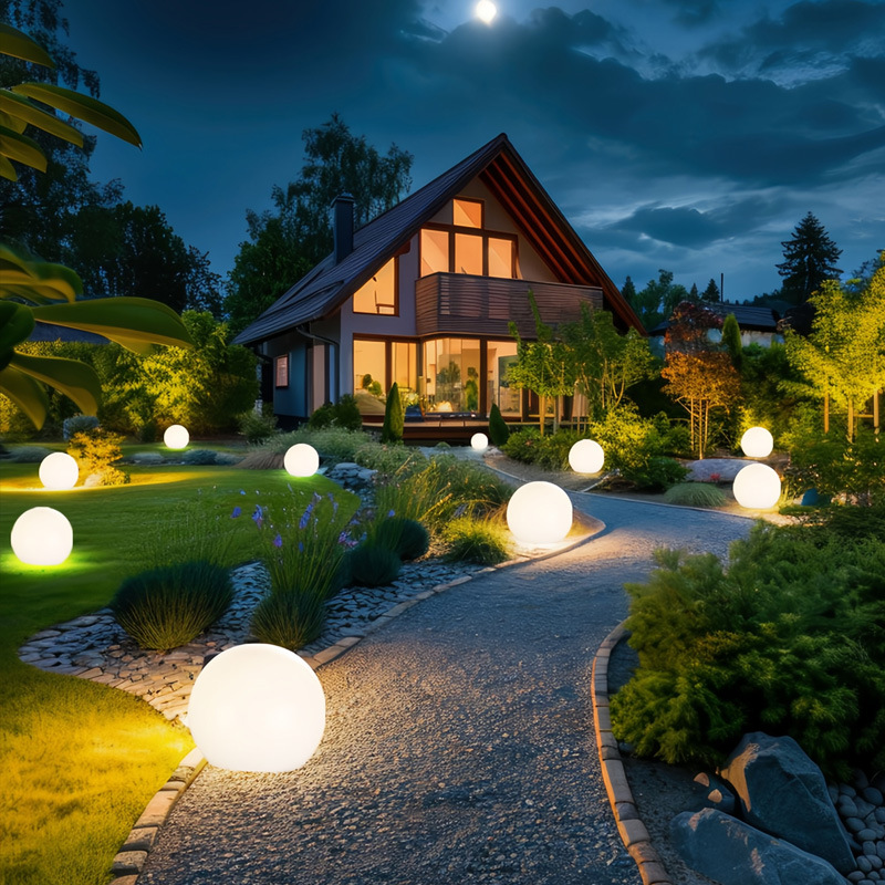 Solar-Kugel-Gartenleuchte | LED Gartenbeleuchtung Solar