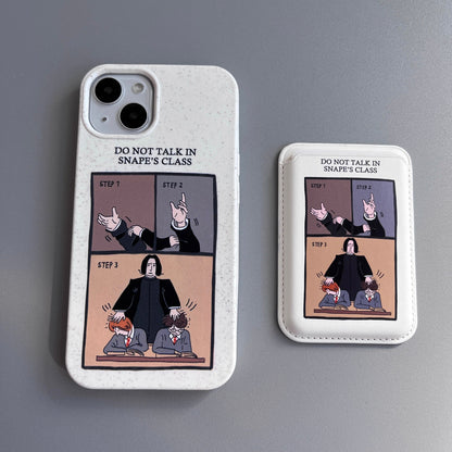 Harry Potter Serie - Umweltfreundliche biologisch abbaubare magnetische iPhone-Hülle mit Kartenhalter