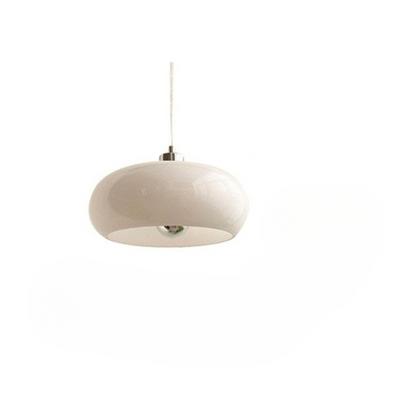 Warm Leuchtende Pendelleuchte Aus Milchglas