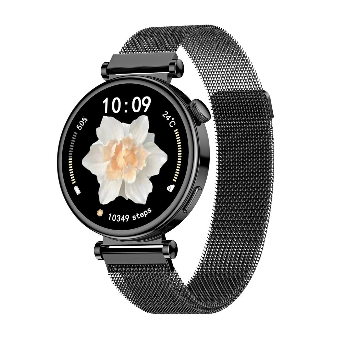 Damen Fashion Smart Watch Bluetooth Pulsefrequenz Blutdruck Messung iOS Android Wasserfest Staubfest