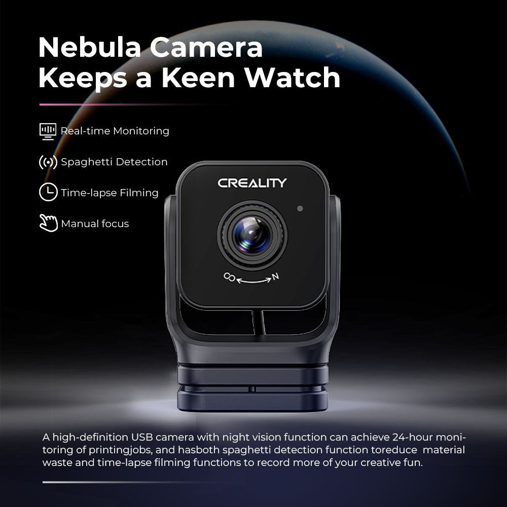 Creality Nebula 3D Drucker Kamera für Ender-3 V3/3V3 Plus, CR-10 SE, Holot-Mage/Pro