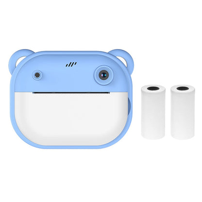 1080P Kinder Digitalkamera mit Thermodruck, 2,4-Zoll IPS-Bildschirm, Selfie &amp; Video, Autofokus, inklusive 2 Druckpapierrollen
