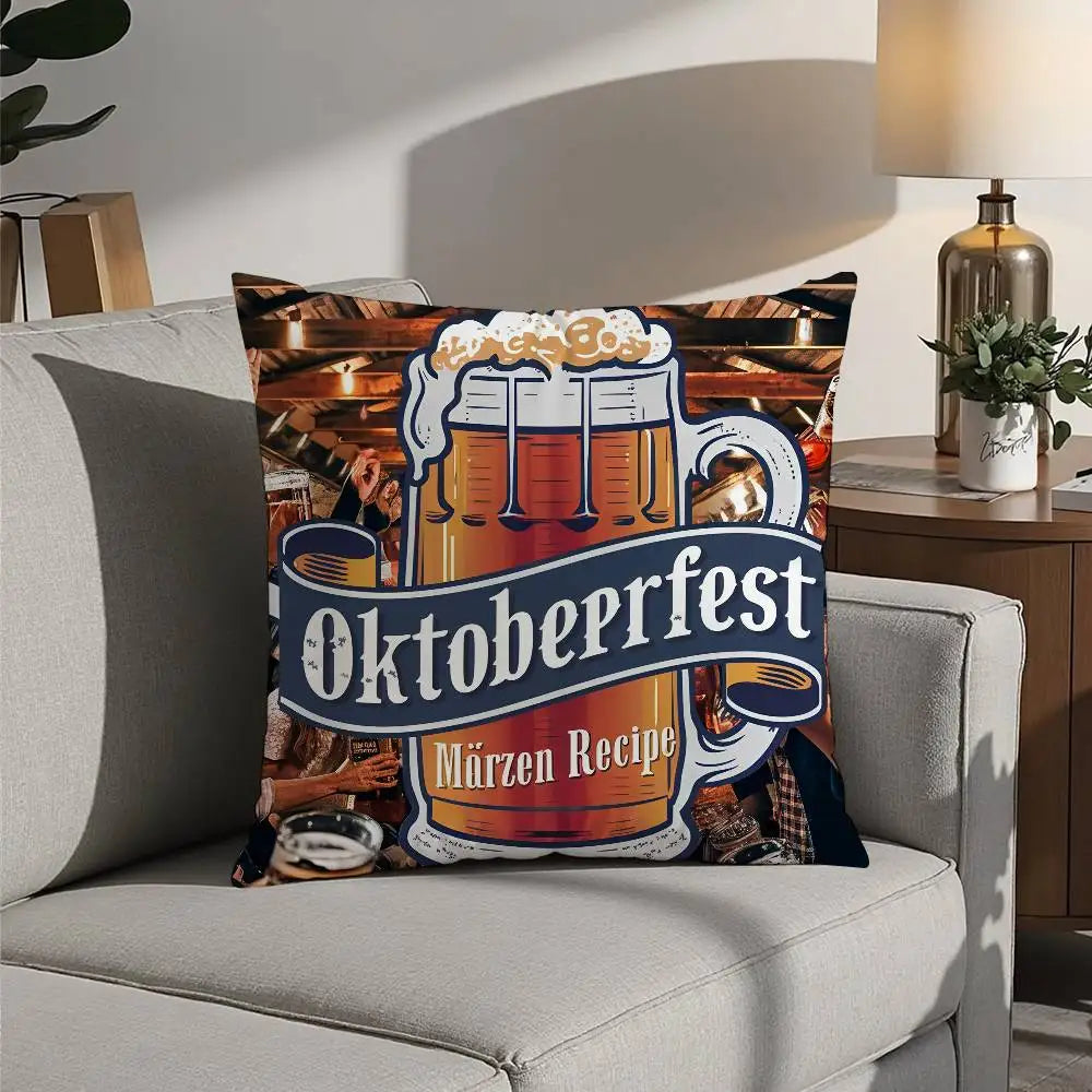 Oktoberfest Kissen Bedrucken | Dekoratives Plüschkissen