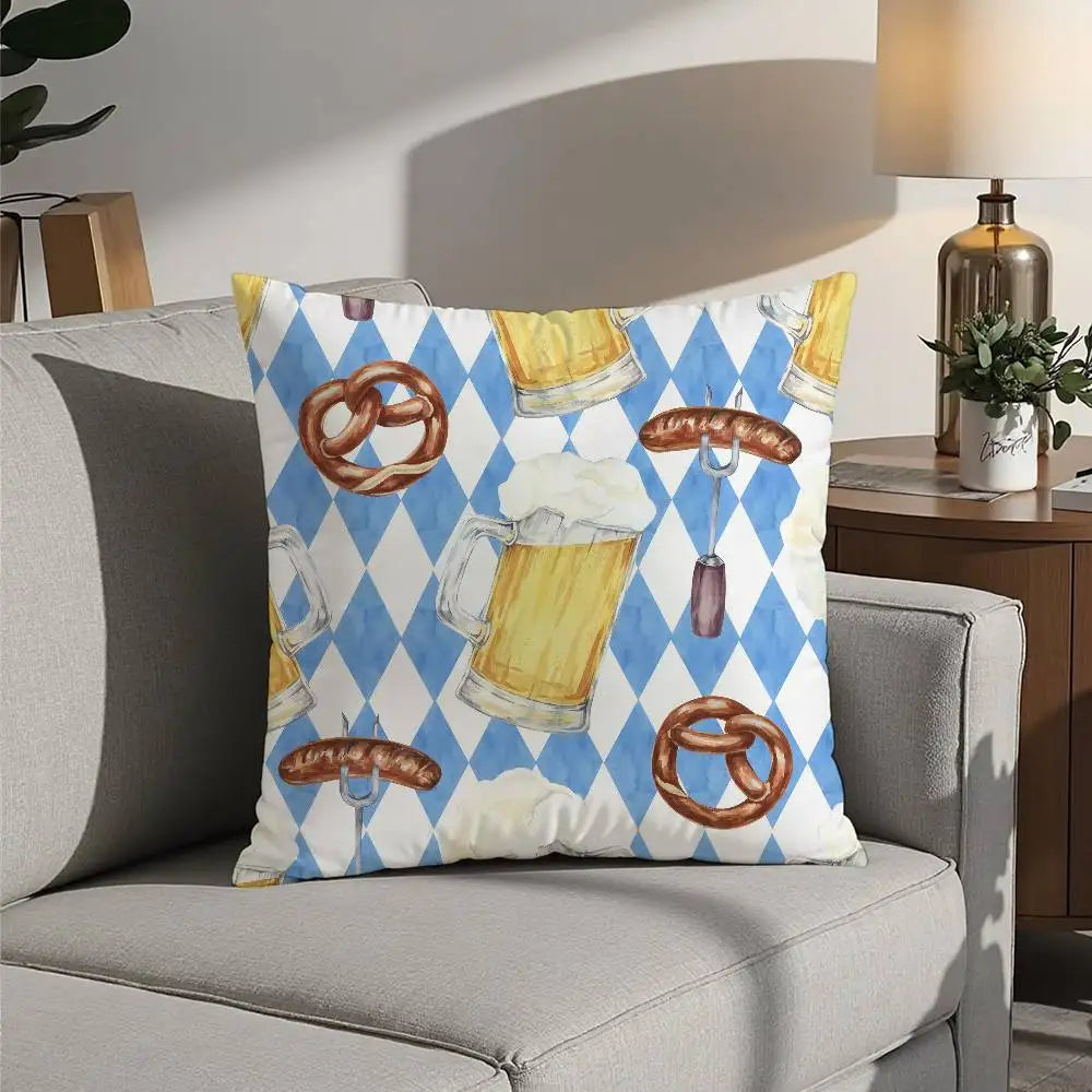 Oktoberfest Kissen Bedrucken | Dekoratives Plüschkissen