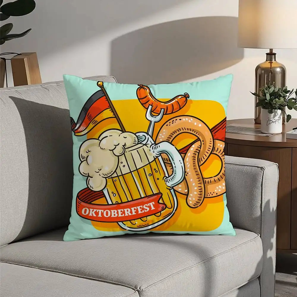 Oktoberfest Kissen Bedrucken | Dekoratives Plüschkissen