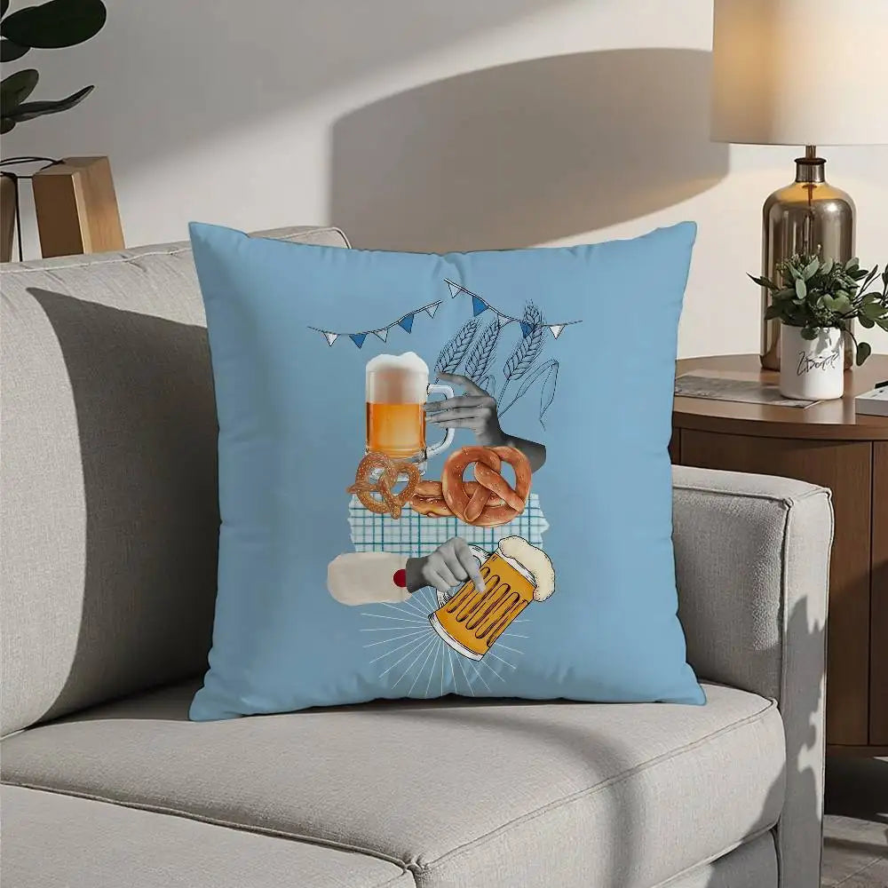 Oktoberfest Kissen Bedrucken | Dekoratives Plüschkissen