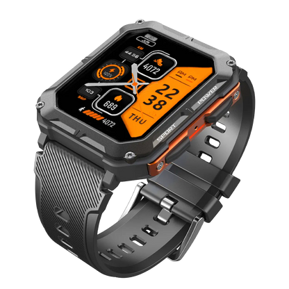 Robuste Smartwatch für Herren mit Fitness-Tracker