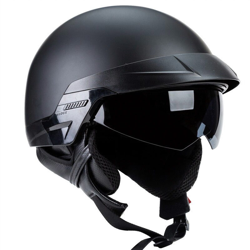 Offener Gesicht Motorradhelm mit Sonnenschutz Visier