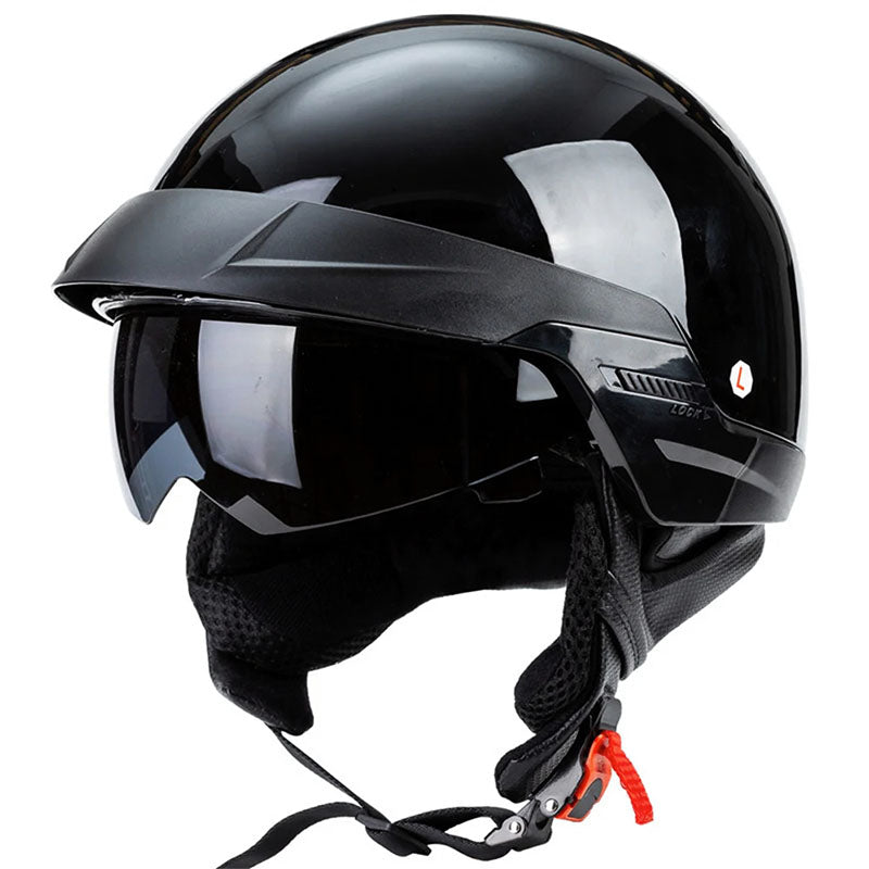 Offener Gesicht Motorradhelm mit Sonnenschutz Visier