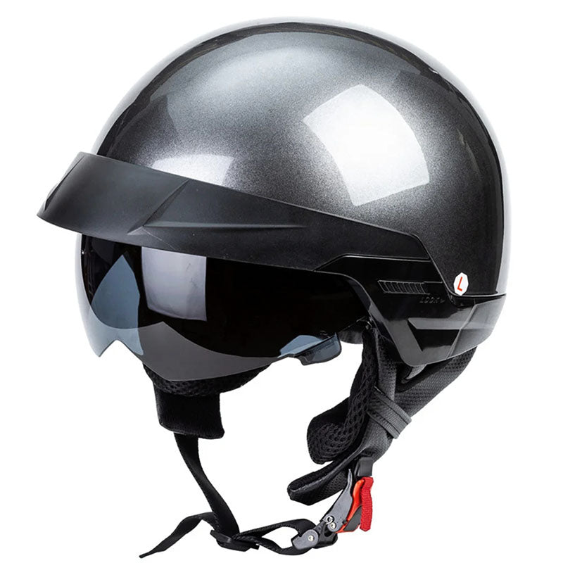 Offener Gesicht Motorradhelm mit Sonnenschutz Visier
