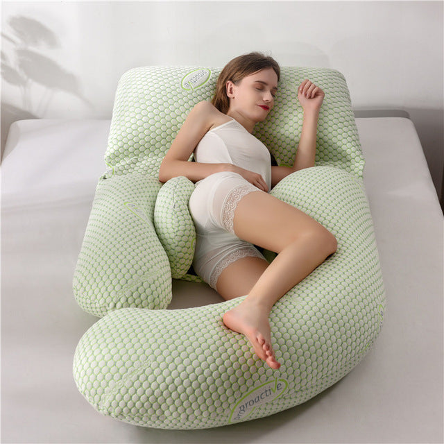 Ergonomisches Schwangerschaftskissen aus weicher Baumwolle