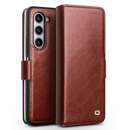 Magnetische Retro Business Leder Flip Case für Samsung Galaxy Z Fold 5