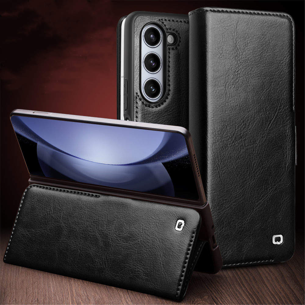 Magnetische Retro Business Leder Flip Case für Samsung Galaxy Z Fold 5