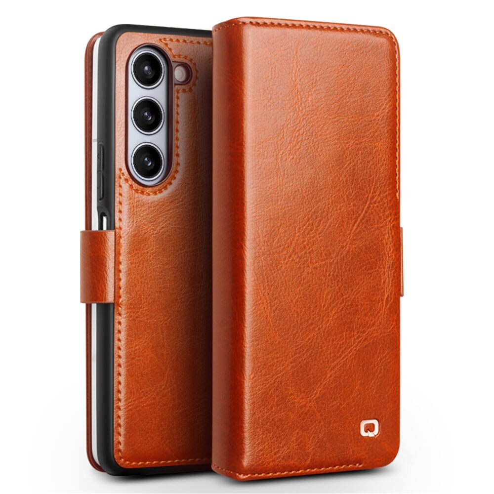 Magnetische Retro Business Leder Flip Case für Samsung Galaxy Z Fold 5