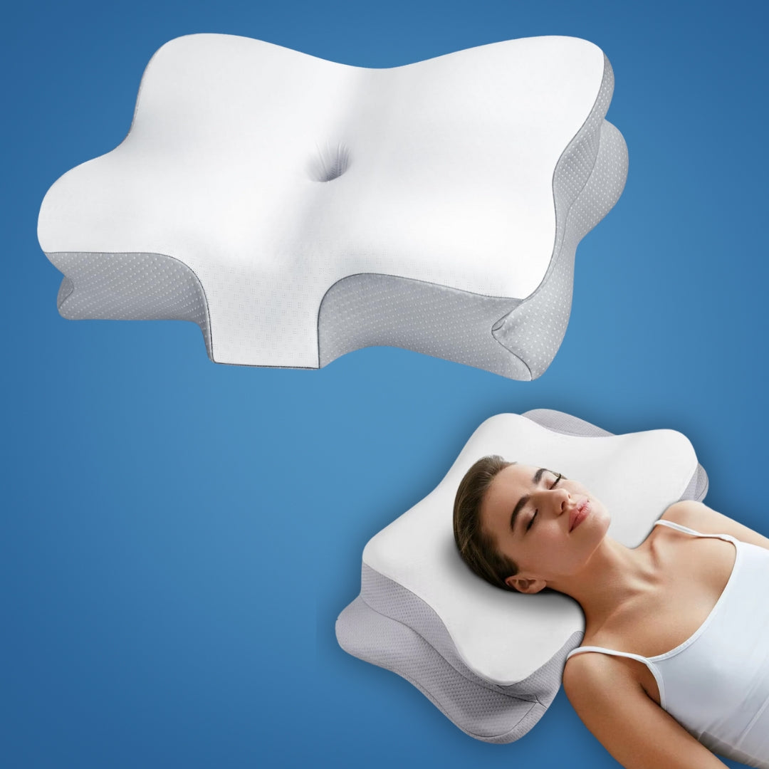 Orthopädisches 3D Kissen | Ergonomisches Kopfkissen für Seitenschläfer