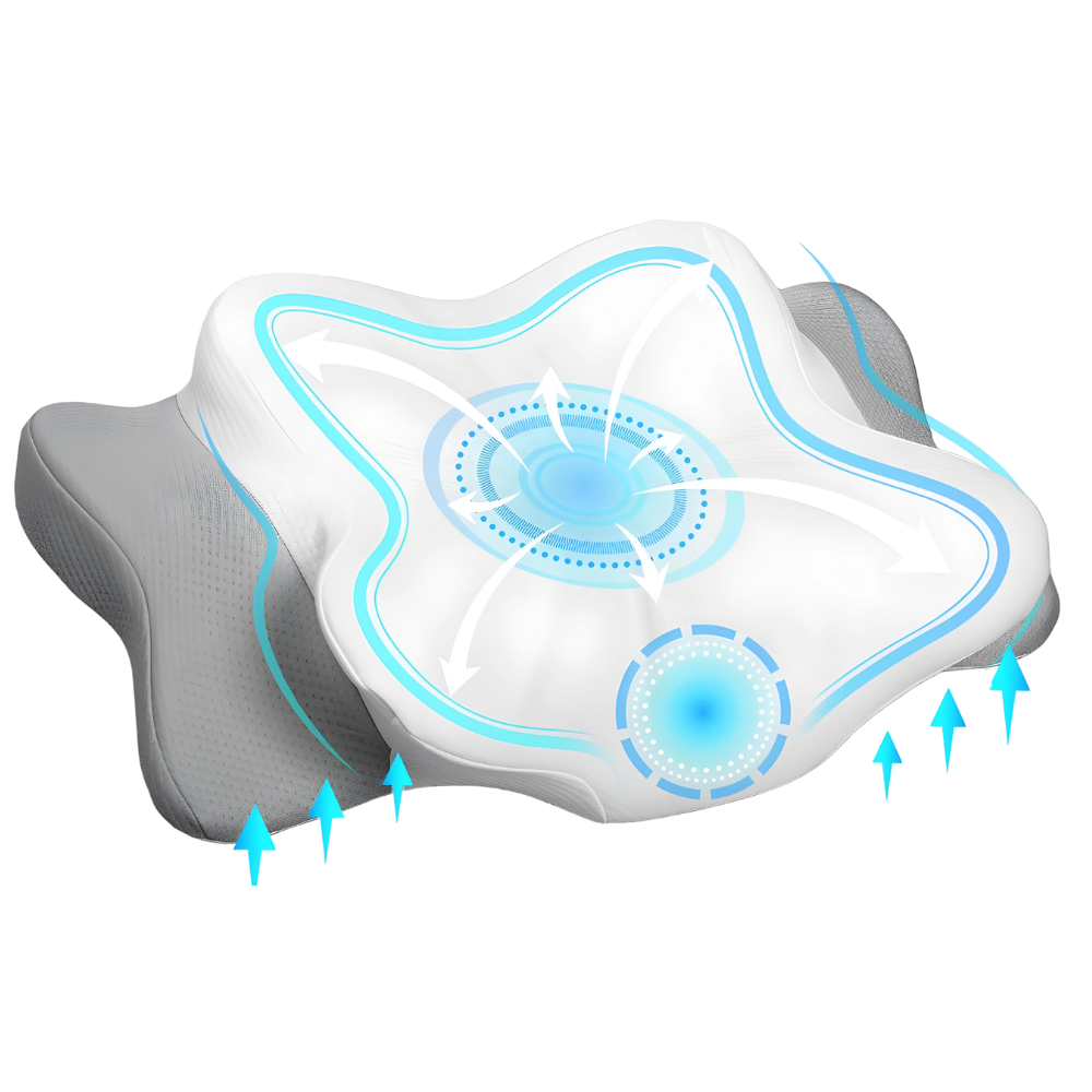 Orthopädisches 3D Kissen | Ergonomisches Kopfkissen für Seitenschläfer
