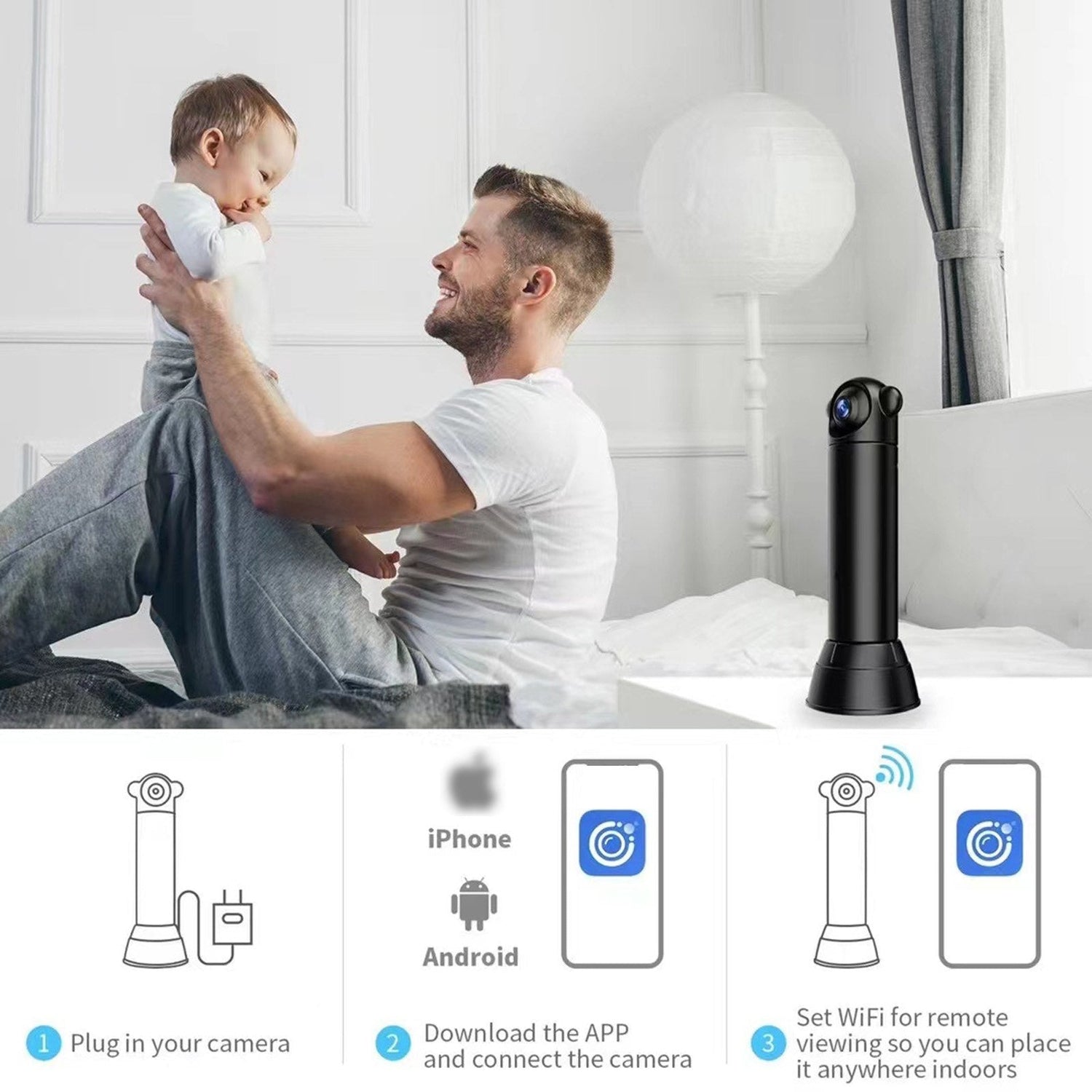 V10 Mini Wireless Überwachungskamera - 1080P HD, Smart Home, Fernsteuerung, Menschenerkennung