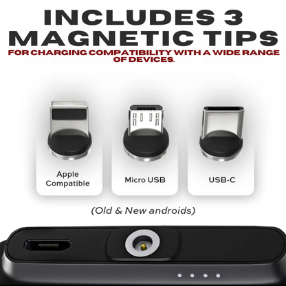 Universelles Magnetisches Mini Power Bank – Überall geladen bleiben!