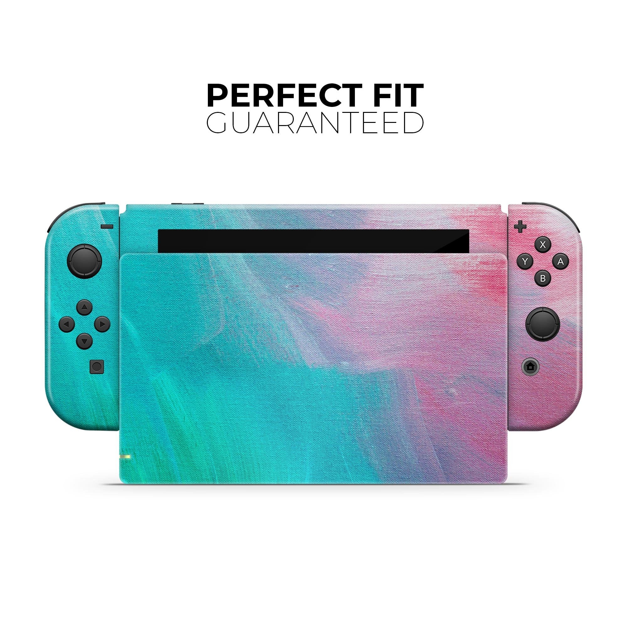 Pastell-Marmor Skin-Wrap Kit für Nintendo Switch – 3M Vinyl-Schutzfolie