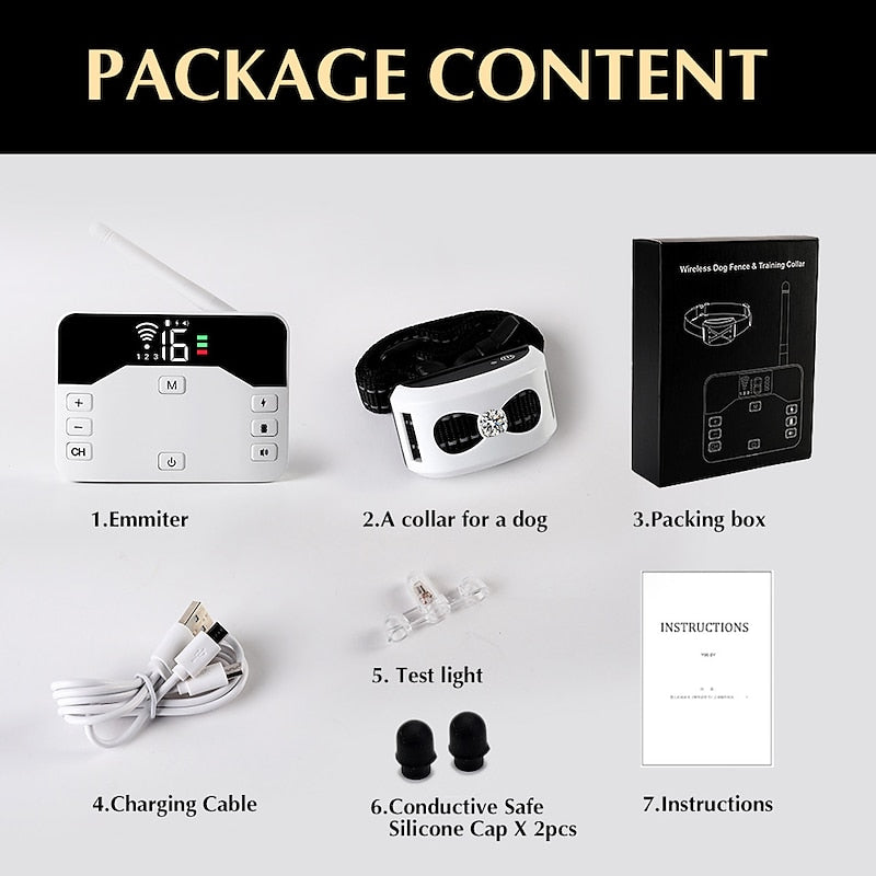 2-in-1 Kabellose Hundezwinger und Outdoor Trainingshalsband