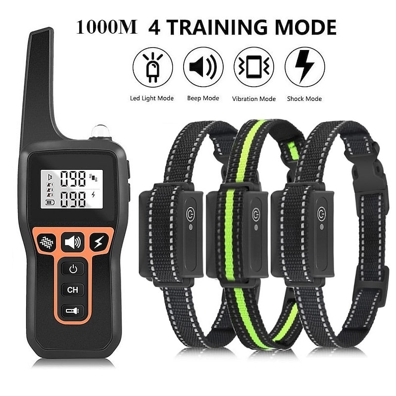 Zelara 1000m Wasserdichte Hunde Trainingshalsband