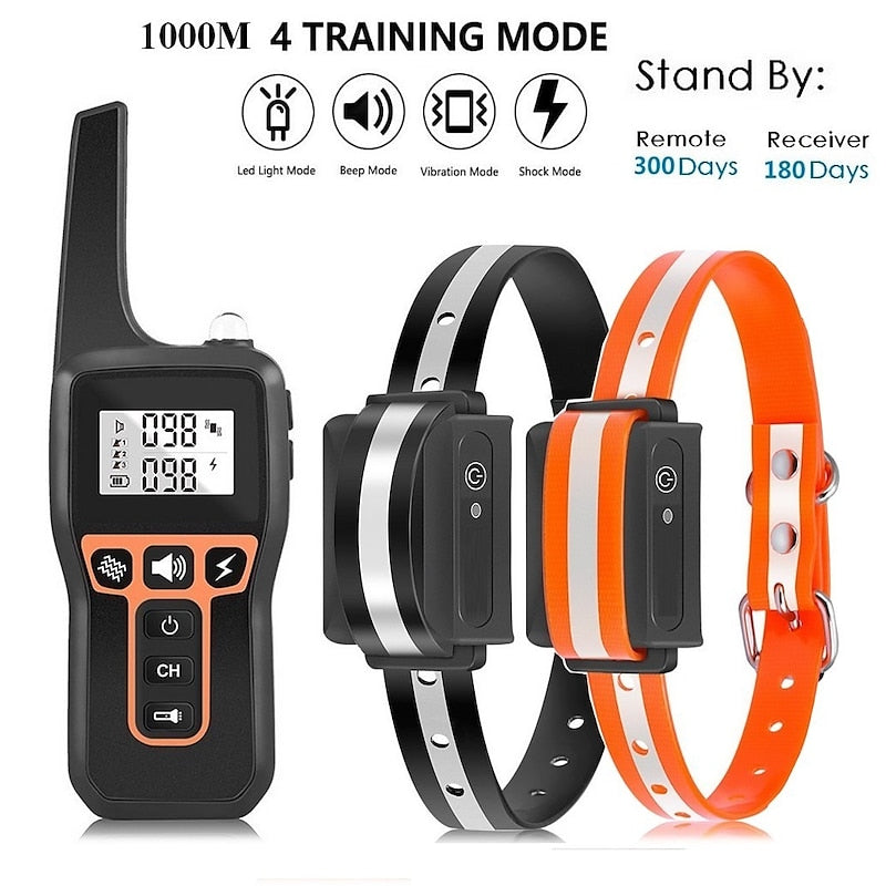 Zelara 1000m Wasserdichte Hunde Trainingshalsband
