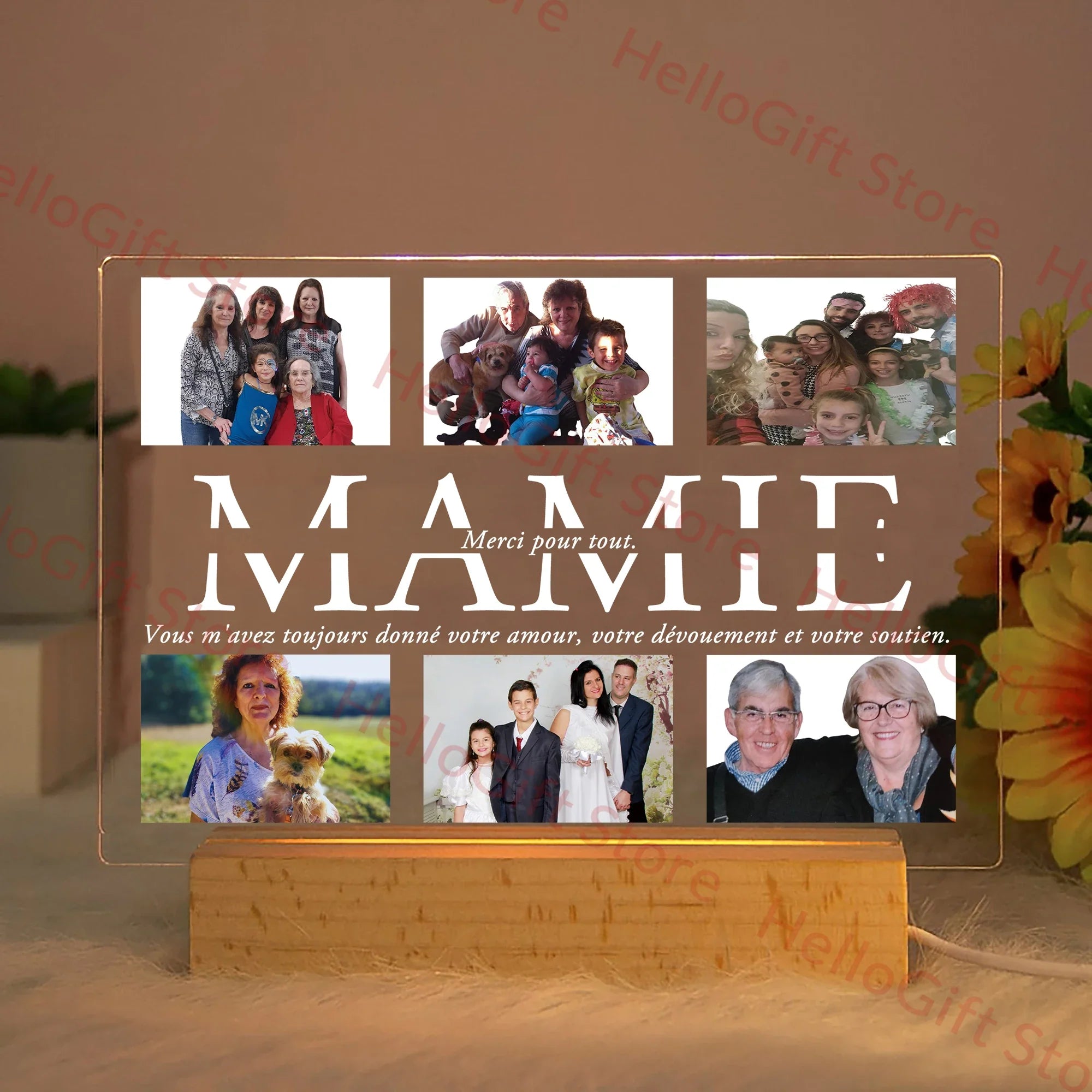 Personalisierte Acryl-Lampe | Nachtlicht Kinder für Schlafzimmer