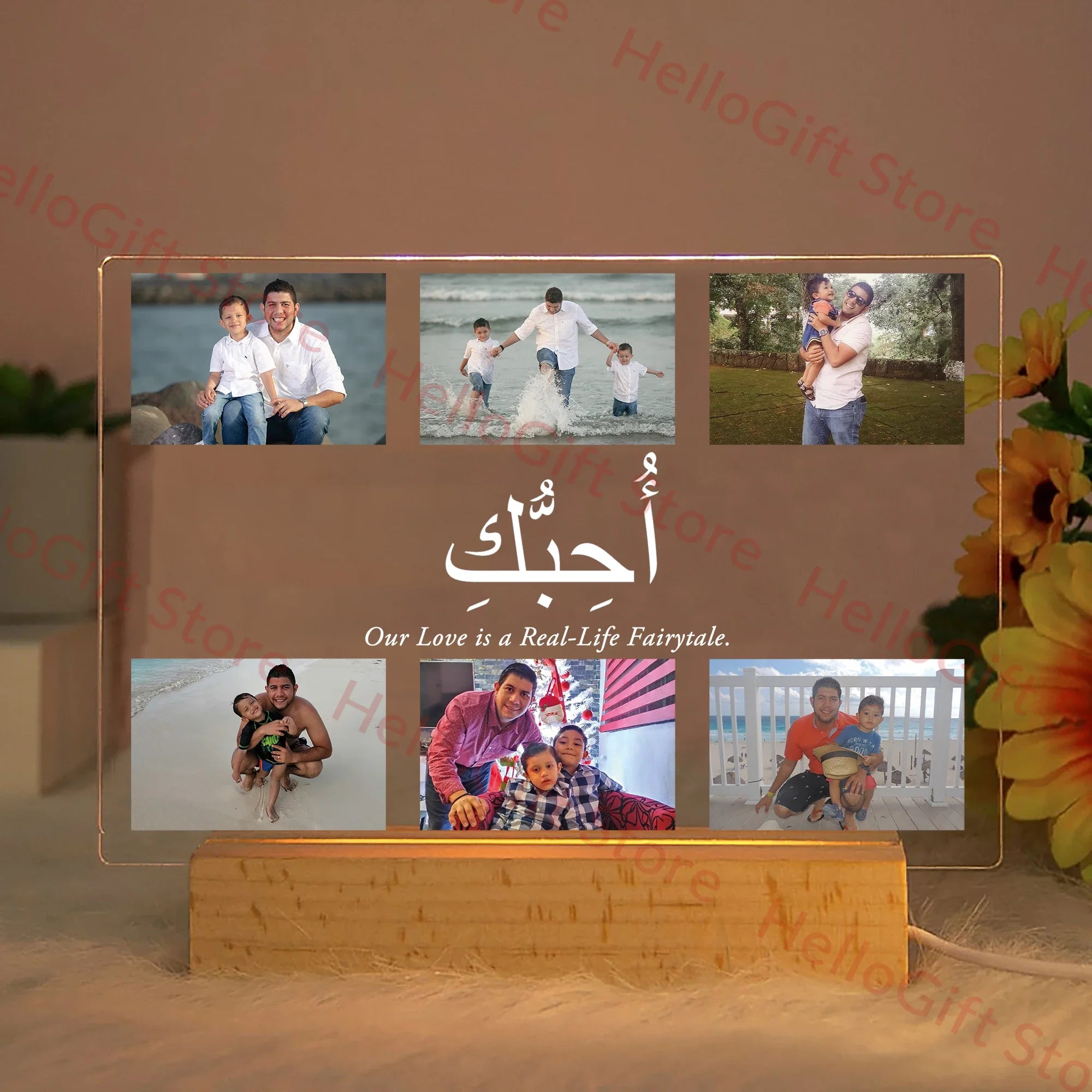 Personalisierte Acryl-Lampe | Nachtlicht Kinder für Schlafzimmer