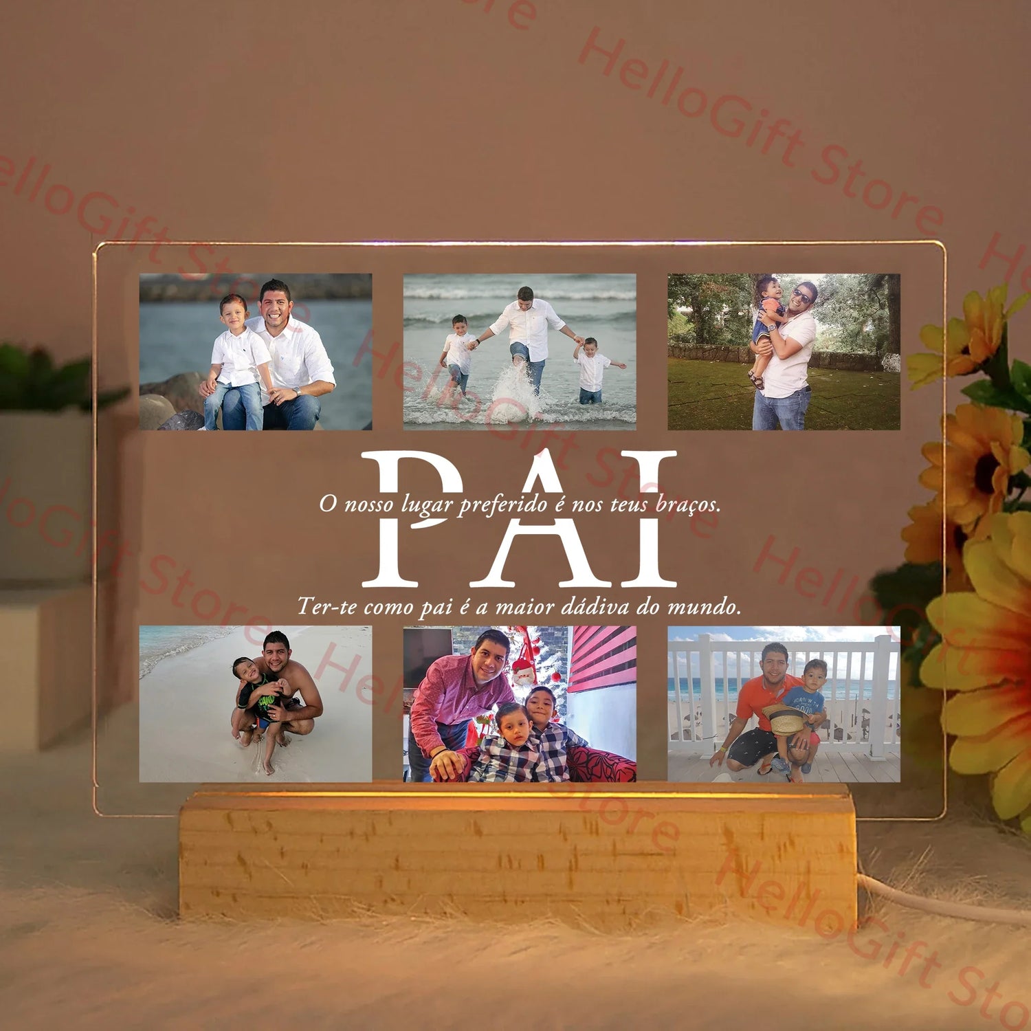 Personalisierte Acryl-Lampe | Nachtlicht Kinder für Schlafzimmer