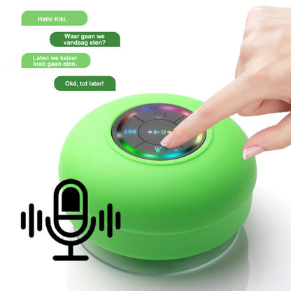 Wasserdichter Bluetooth-Lautsprecher mit LED und Saugnapf
