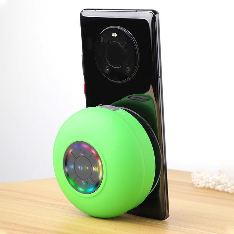 Wasserdichter Bluetooth-Lautsprecher mit LED und Saugnapf