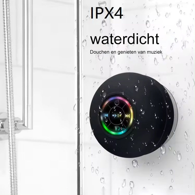 Wasserdichter Bluetooth-Lautsprecher mit LED und Saugnapf