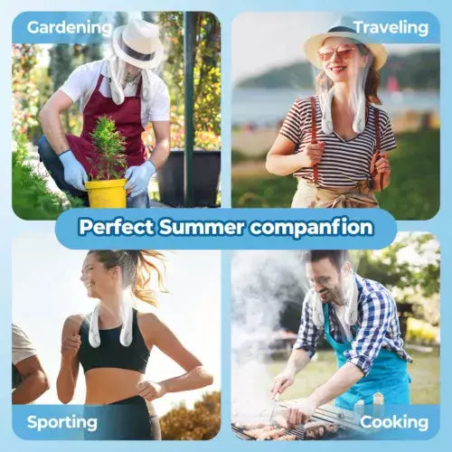 Tragbarer wiederaufladbarer Hals-Kühlventilator für Sommerreisen